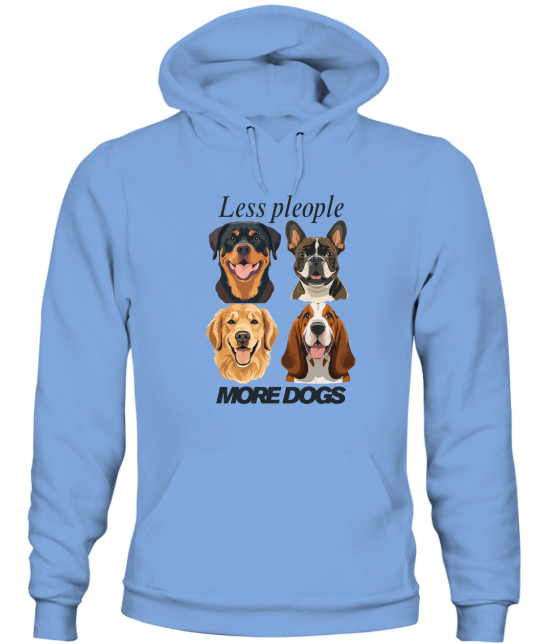 Unisex Hoodie | Less people, more dogs