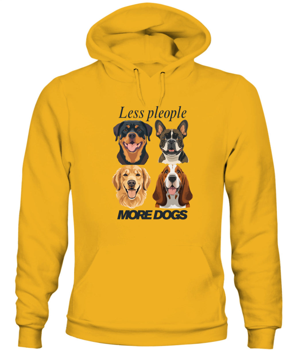 Unisex Hoodie | Less people, more dogs