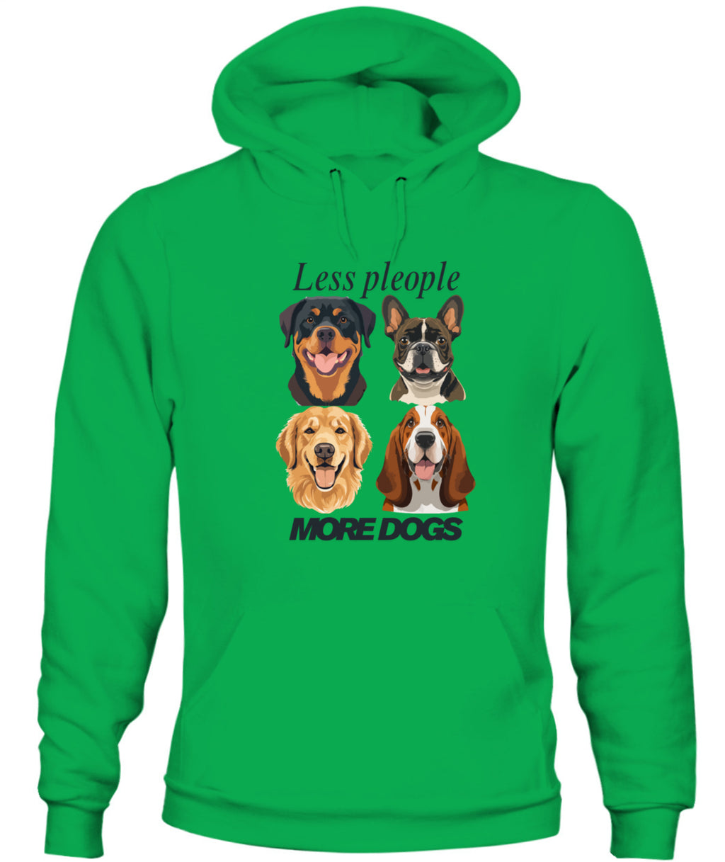 Unisex Hoodie | Less people, more dogs