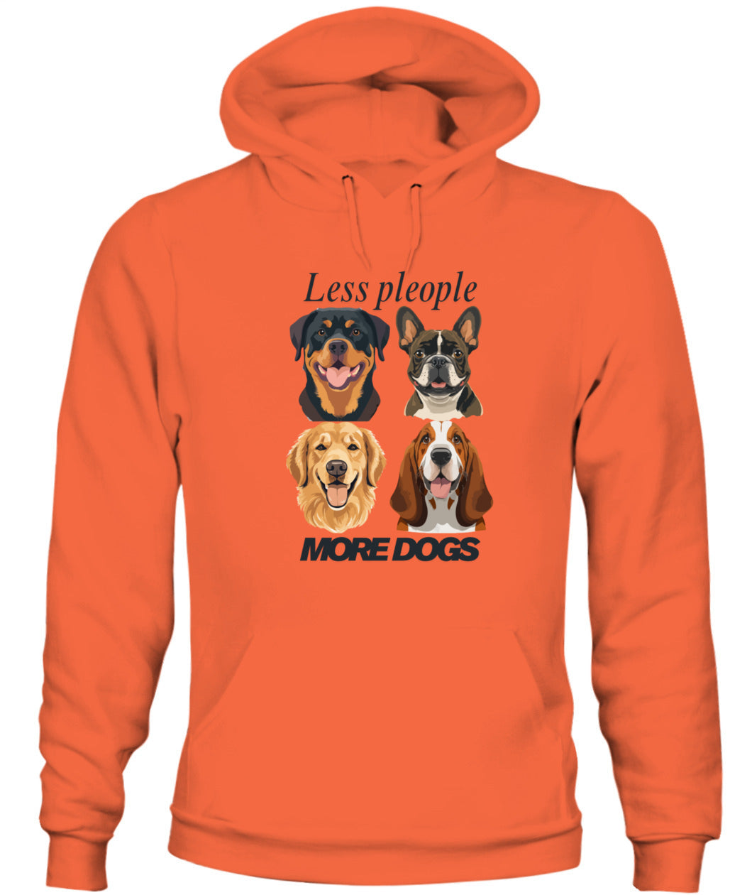 Unisex Hoodie | Less people, more dogs