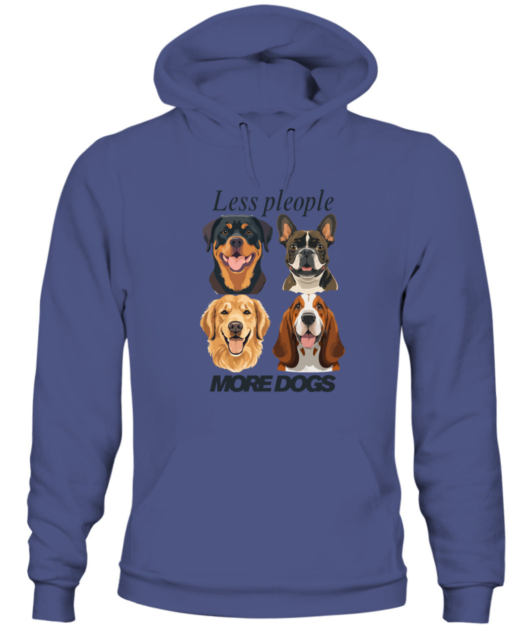 Unisex Hoodie | Less people, more dogs