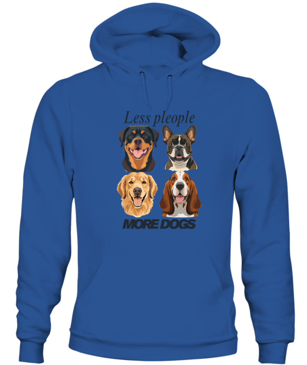 Unisex Hoodie | Less people, more dogs