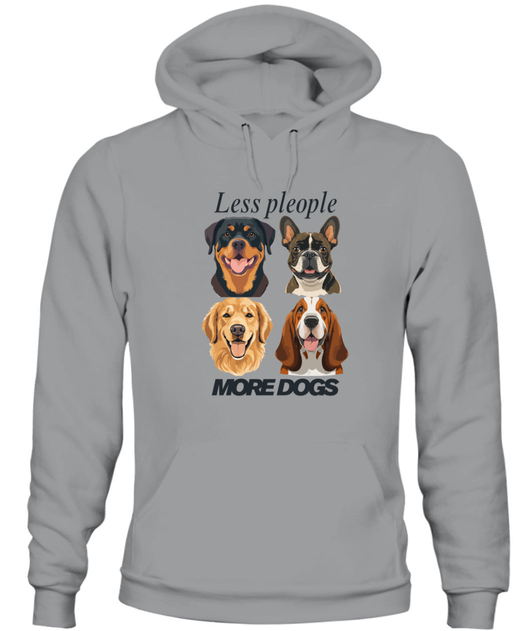 Unisex Hoodie | Less people, more dogs